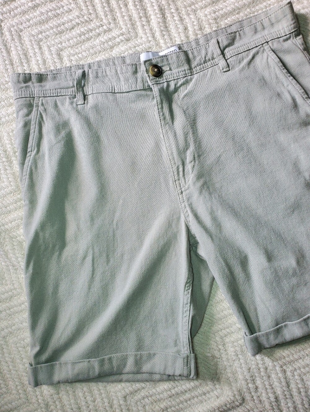 Selected Homme Luton Flex Canvas Shorts Slim Fit Iceberg Green L